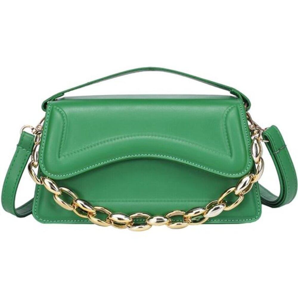 Small Crossbody Bag Green Purse for Women trendy Girls Top Handle Clutch Handbag